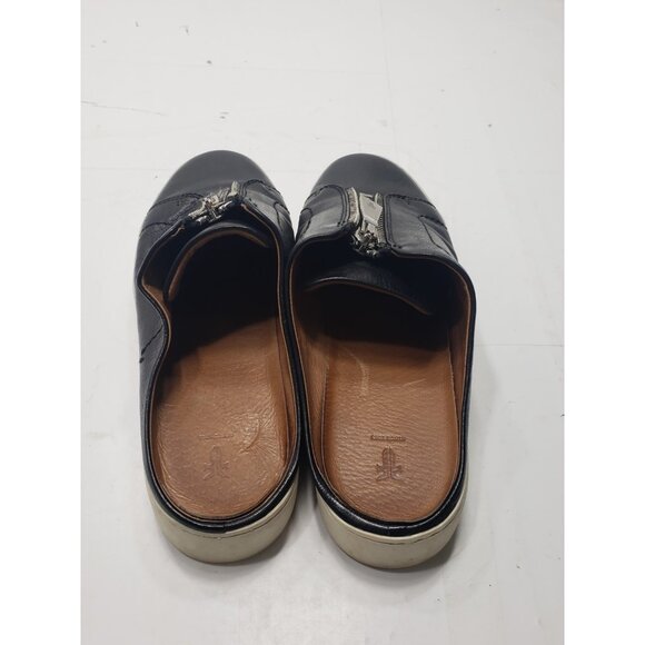 FRYE 3476717- Black Leather Women's Lena Zip Mule Slip-On Sneaker Size 8.5 - Picture 3 of 9